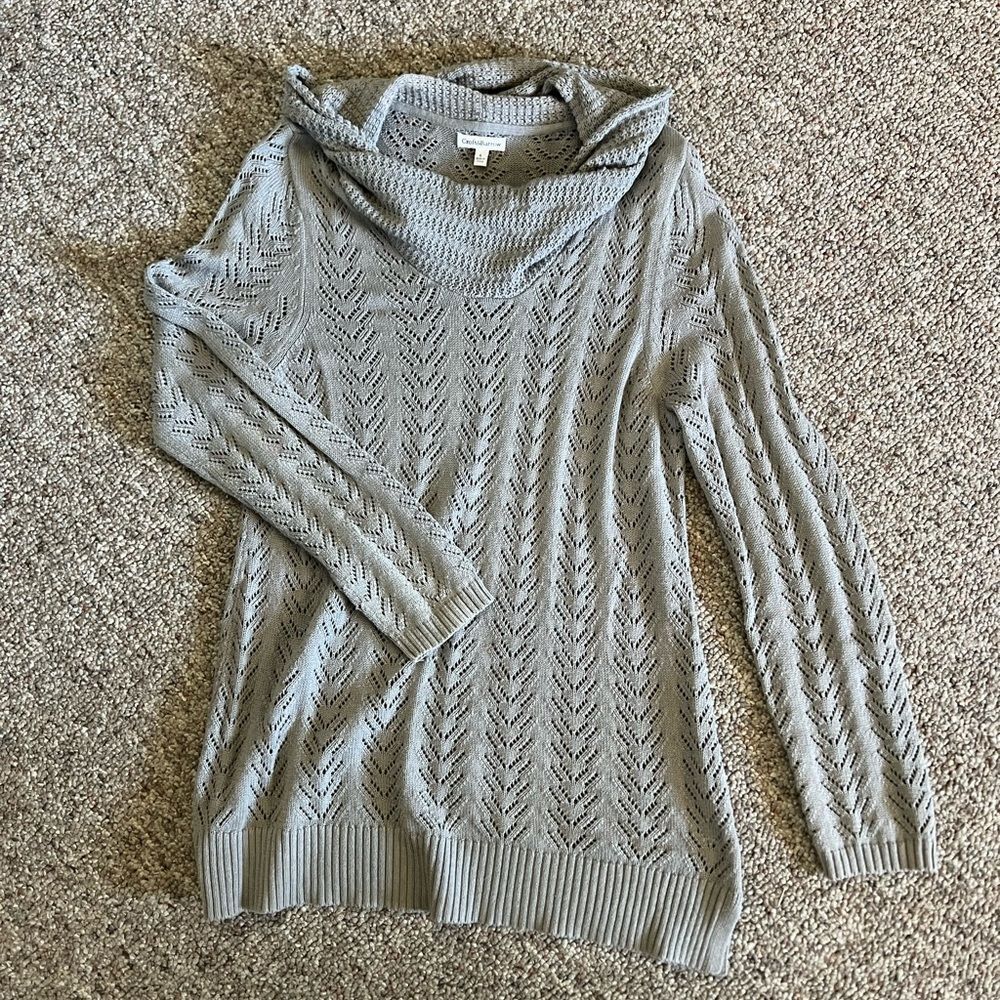 Croft and Barrow Grey long sweater large